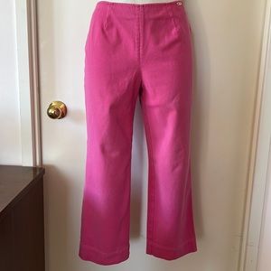 St. John Hot Pink High Waist Capri's Sz 4 VGUC